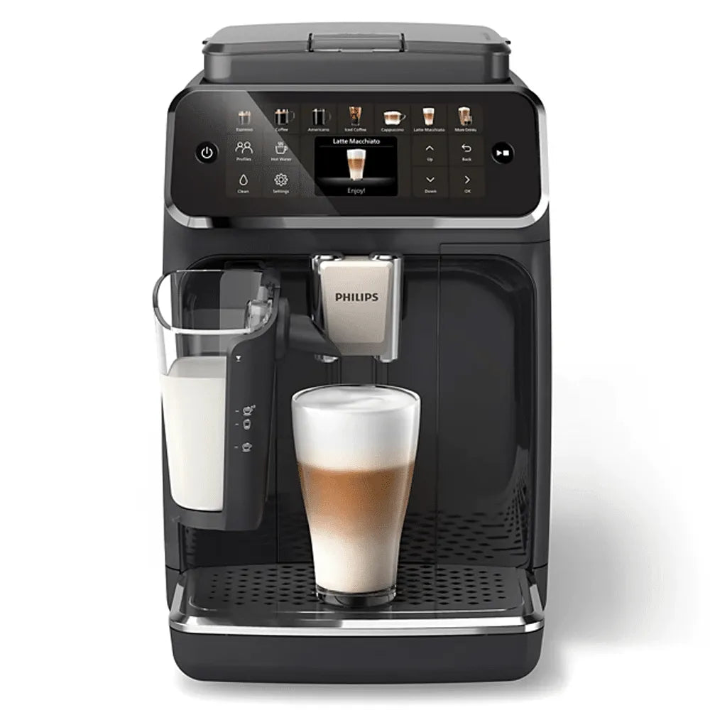 Philips 4400 LatteGo Super Automatic Espresso, Cappuccino, & Latte Macchiato Machine with SilentBrew