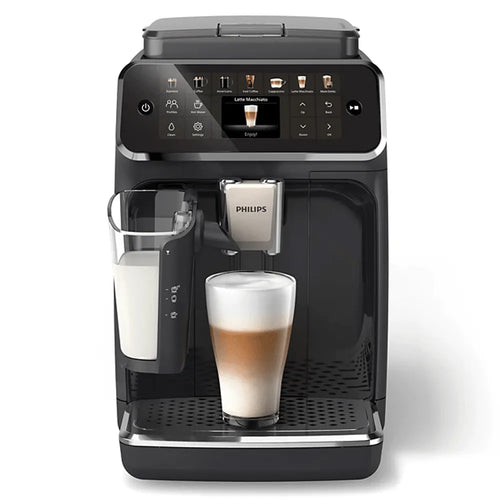 Philips 4400 LatteGo Super Automatic Espresso, Cappuccino, & Latte Macchiato Machine with SilentBrew