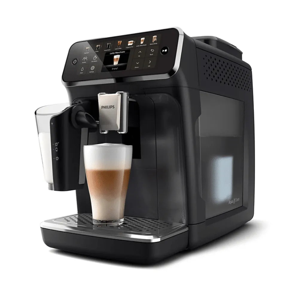Philips 4400 LatteGo Super Automatic Espresso, Cappuccino, & Latte Macchiato Machine with SilentBrew