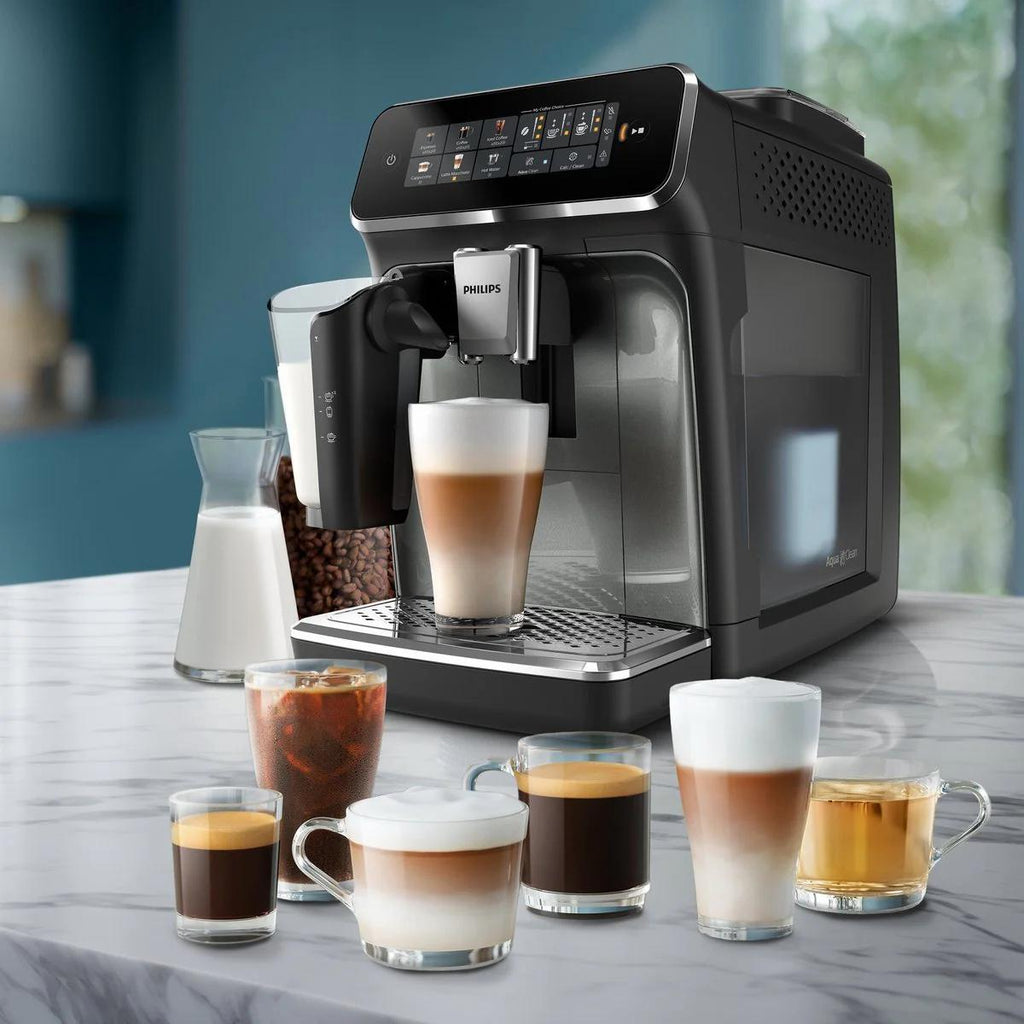 Philips 4400 LatteGo Super Automatic Espresso, Cappuccino, & Latte Macchiato Machine with SilentBrew